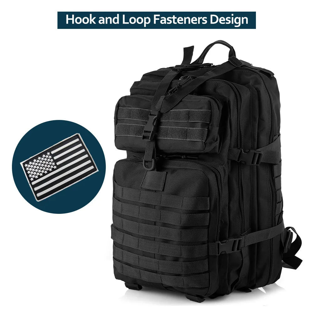 50 Liters Outdoor Tactical Dual Shoulder Large 3P Backpack Backcountry Cycling Sports Backpack Travel Attack Camouflage Multi-Fu