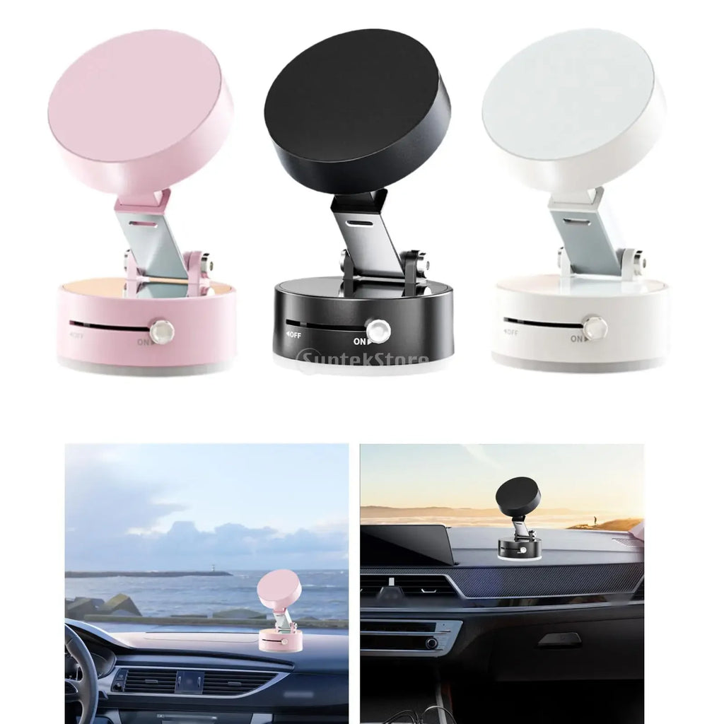 Ultra Magnetic Phone Holder Foldable Car Phone Mount Dashboard Phone Bracket 360 Degree Rotation Vacuum Suction Cup GPS Stand