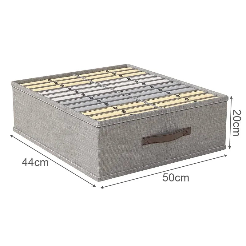 10/16/24 Grids Wardrobe Clothes Storage Organizer With PP Board Cabinet Foldable Drawer Sweater T-Shirt Jeans Storage Boxs