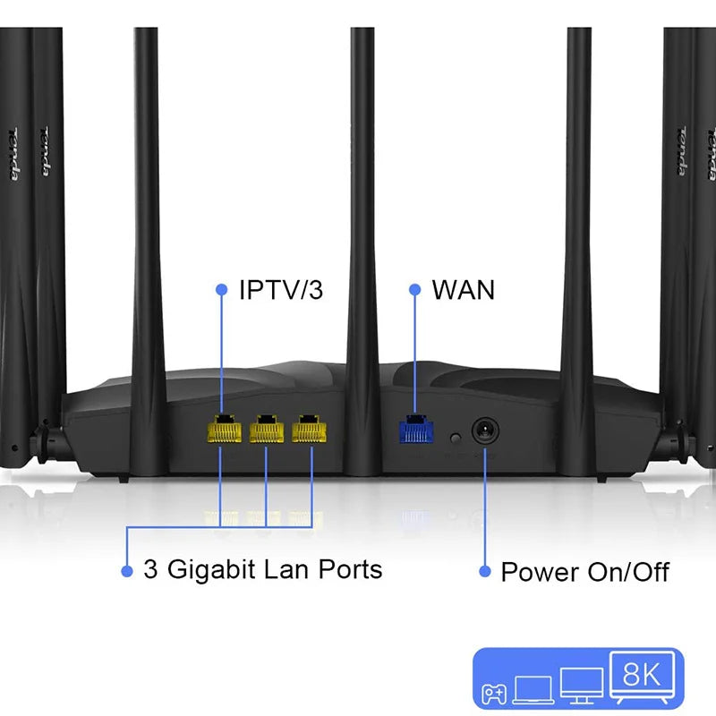 WiFi 6 Router AX3000 Gigabit Wireless Repeater Tenda 2.4G 5Ghz Gigabit WIFI6 AX1500 Extender Network Tenda AC1200 Wifi Booster