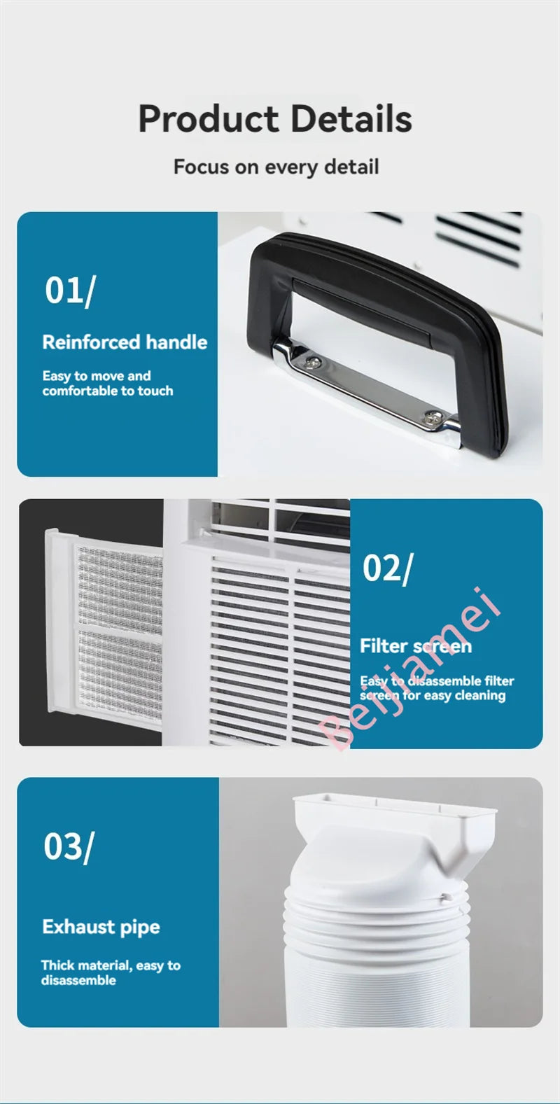 Air Conditioner Mini Mobile Split Portable Air Conditioner Caravan Camping Air Conditioner 3000BTU/H With Remote Control