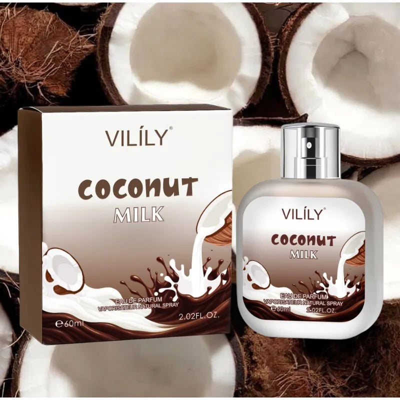 Coconut Vanilla Perfume Gourmand Chocolate Coffee Cream Scent, Fruity Floral Unisex Fragrance Spray, Sweet Musk Fragrance Mist