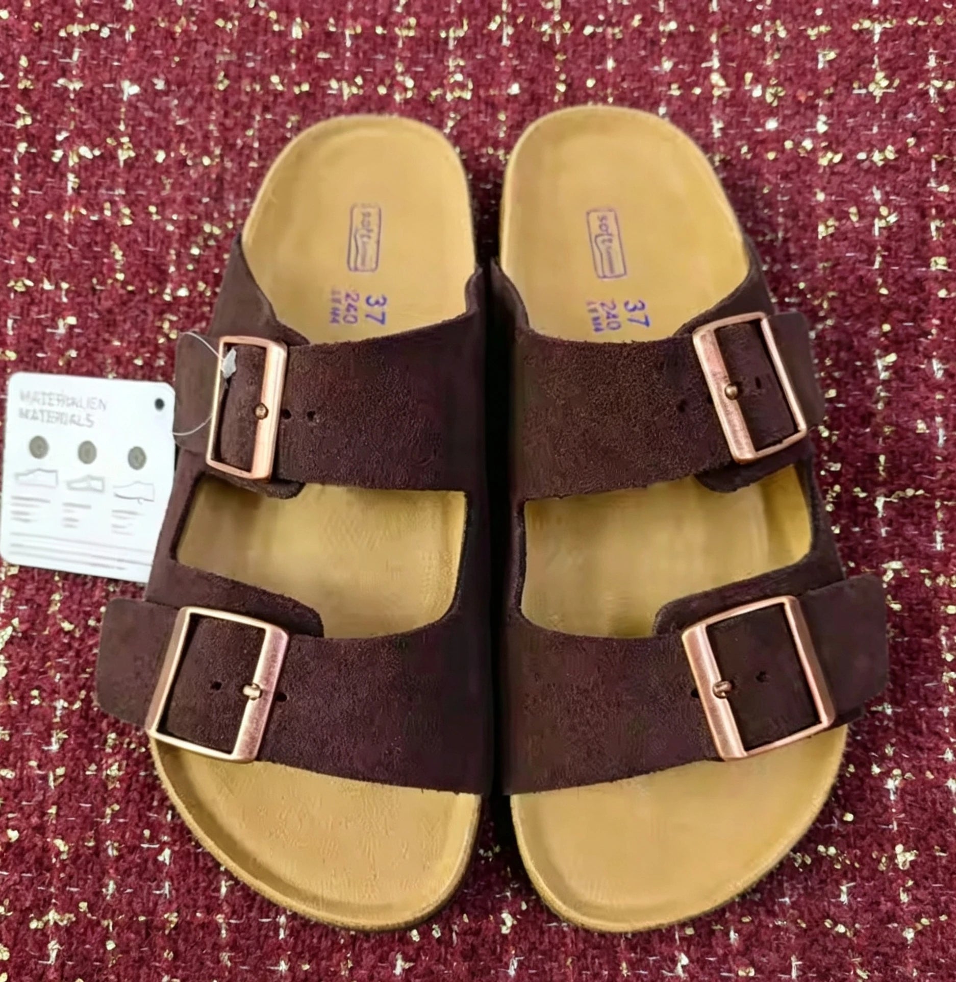 Unisex Trendy Leather Sandals 2026 New Arrival Non-Slip Comfort Casual Narrow Beach Shoes for Spring and Autumn