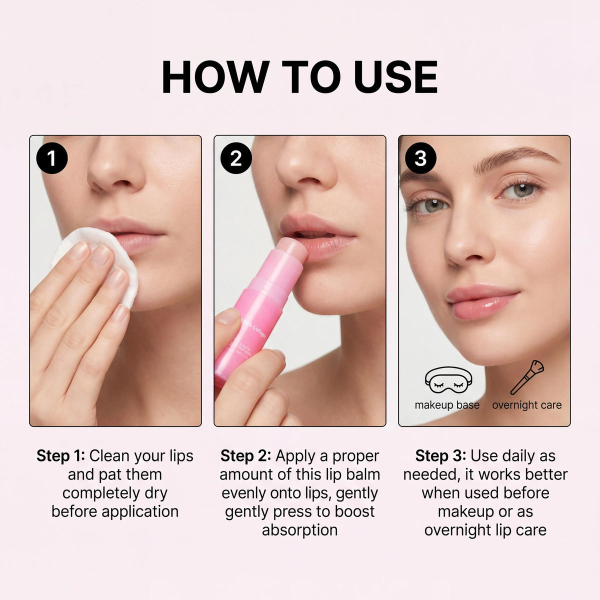 Hydrating Wrinkle Bounce Balm Collagen Multi Balm Stick Reduce Skin Dull Enhance Skin Elasticity Face Lip Eye Multi Cream Stick