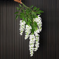 37.8'' Silk Wisteria Artificial Flowers, Fake Wisteria Floral Hanging Plant Garland, for Home Decor, Party, Floor Vase, Balcony