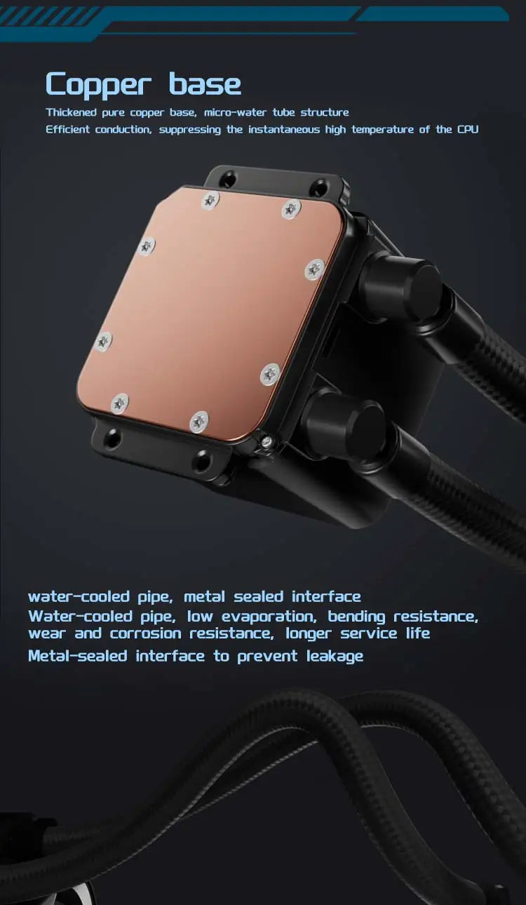 120/240 Water Cooling CPU Cooler ARGB Fan Liquid Heatsink Integrated Radiator LGA 2011 1700 1200 1155 2066 AMD AM4 AM5 AM3 FM2