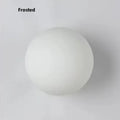 Smooth/Frosted Glass Ball Milky Wall Lamp Living Room Balcony Aisle Entrance Study Concealed Base White Round Ball Wall Sconce