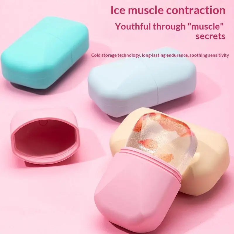 Face Lifting Facial Massager  Portable Silicone Ice Roller For Face Beauty Skin Care Tools Reusable  Trays Eyes And Neck