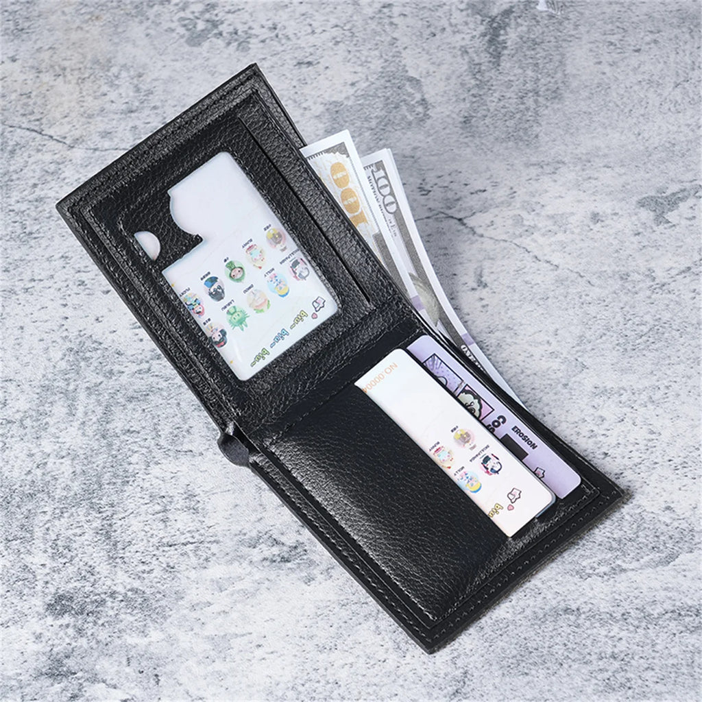 Short men's wallet thin 2024 new high-value eagle pattern student youth soft leather coin purse card package