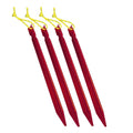 Tent Pegs 18cm Aluminum Tent Stake with Rope Outdoor Tent Nail Peg Tent Accessories Equipment