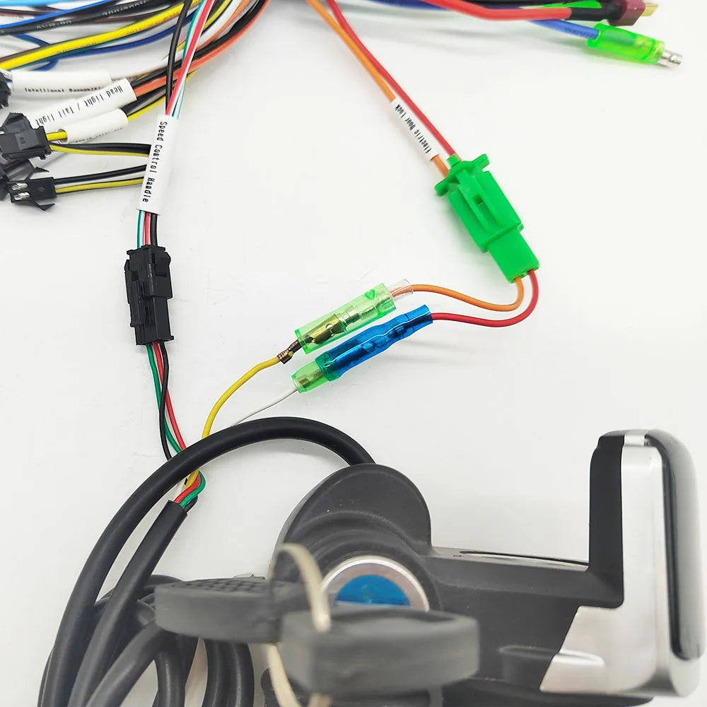Electric Scooter Brushless Controller 24V 36V 48V with Twist Grip Throttle 250W 350W 12A 13A 15A 18A 20A for E-bike