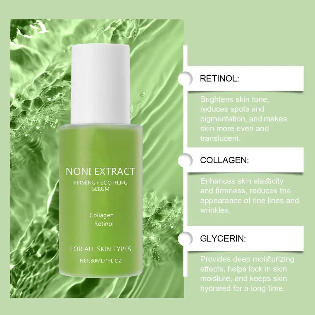 30ml Noni Fruit Face Serum Hydrating Moisturizing Fade Fine Lines Collagen Retinol Serum for Firming Anti-Aging Skincare ﻿