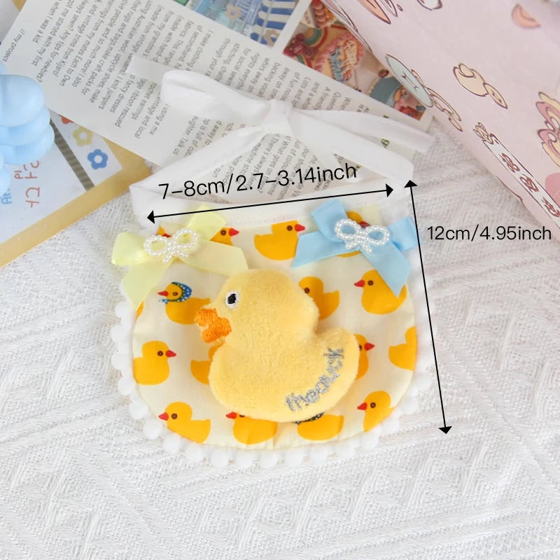 1pc Pet Cat Bib Little Yellow Duck Pet Scarf Suitable for Small and Medium Dogs and Cats