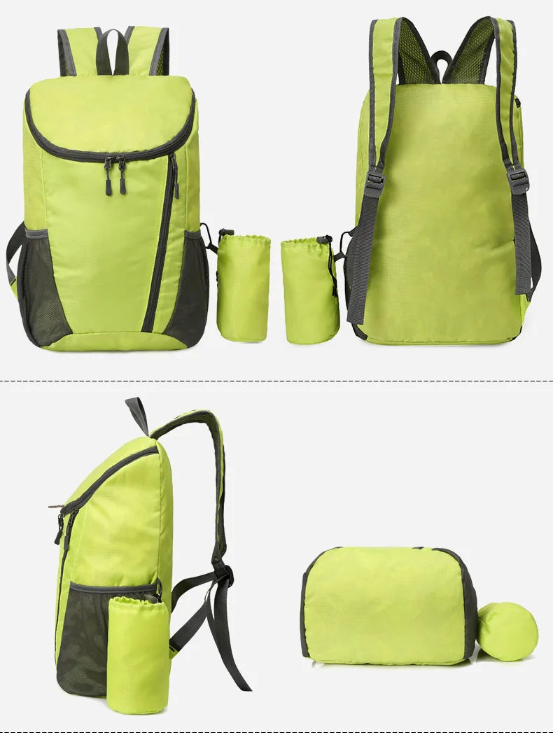 Large Capacity Sport Mountaineering Backpack - Lightweight Foldable Waterproof Outdoor Travel Bag for Sports