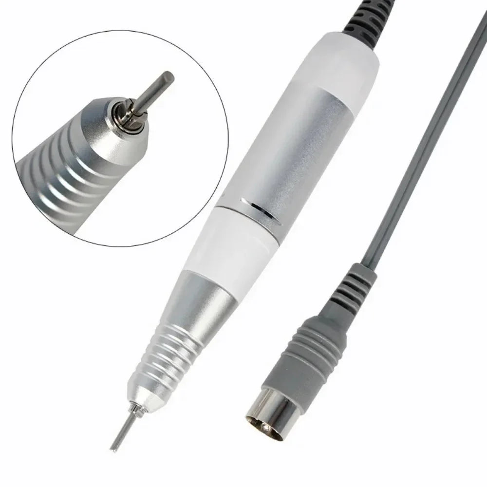 Professional Electric Nail Drill Handle 35000RPM Nail Art Drill Handpiece File Polish Grind Machine Manicure Drill Accessory