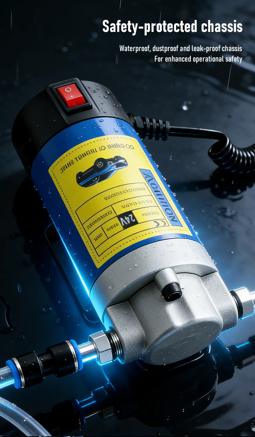 12V 24V Electric Oil Transfer Pump 1-4L/min Car Motor Oil Diesel Extractor Scavenge Suction Fluid Change Pump
