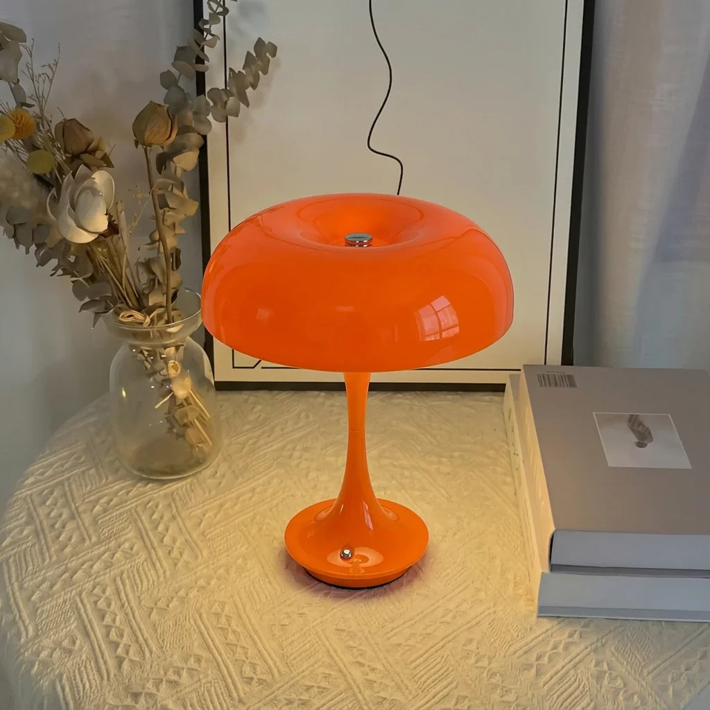Mushroom Table Lamp Touch Control 3 Color Dimmable Unique Mushroom Lamp USB Charging LED Night  Lamp for Bedroom Office Bedside