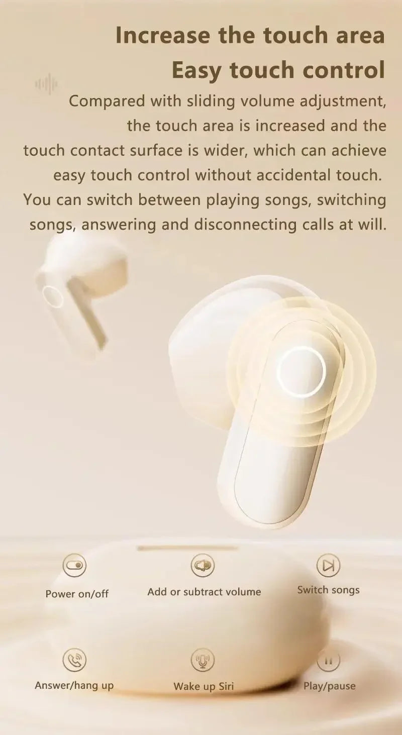 New TWS Mini Comfortable Noise-cancelling True Wireless Bluetooth Headphones With High Sound Quality Bluetooth 5.3 Earphones