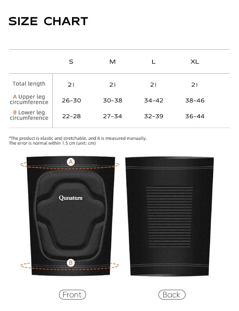 Qunature Sport Knee Pads Single Double Board Ski Knee Pads Protective Gear Knee Anti-fall Riding Outdoor  Legs Knee Pads