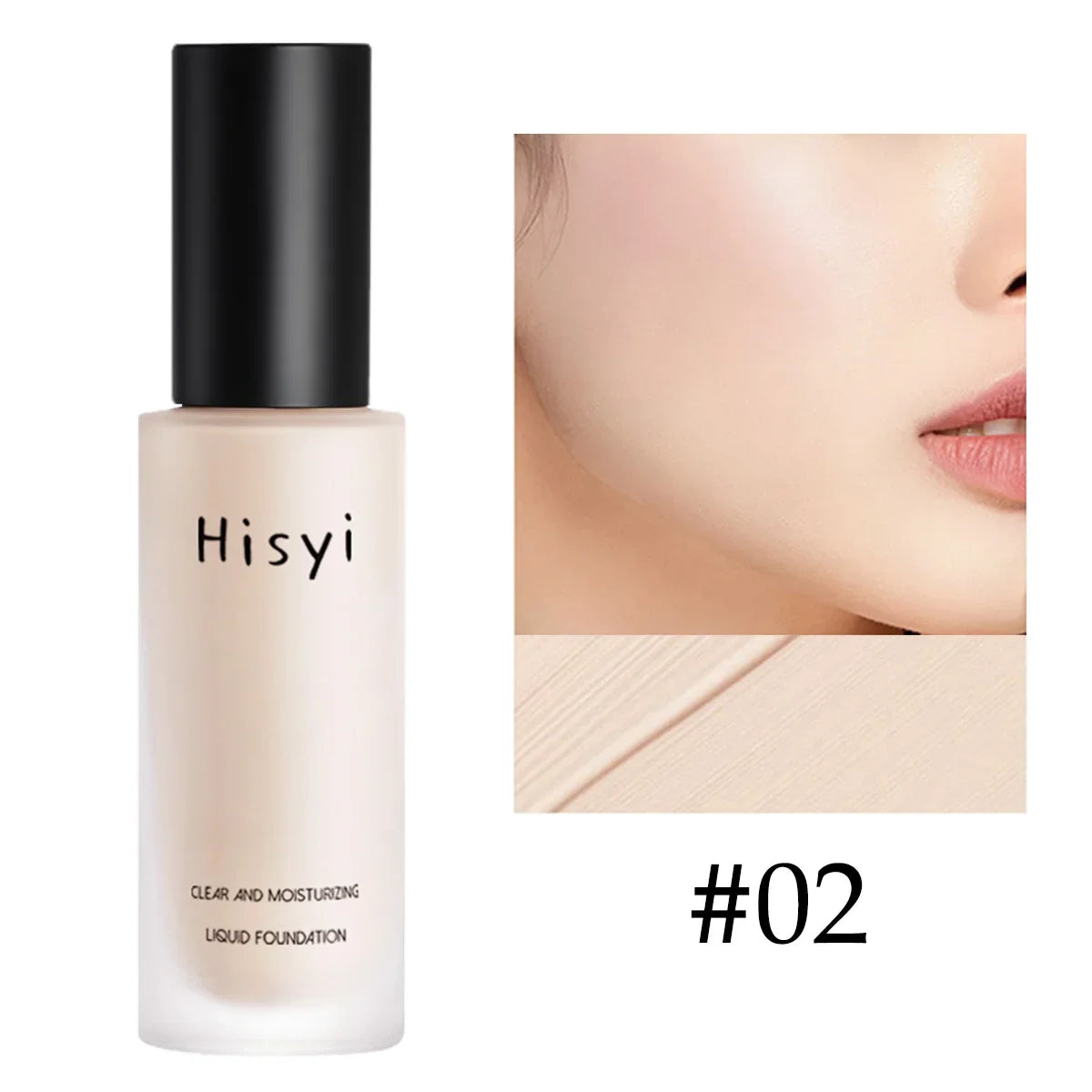 Full Coverage Liquid Foundation – Matte/Dewy Squeeze Tube, Waterproof Long-Lasting Concealer Base for Xmas & Winter