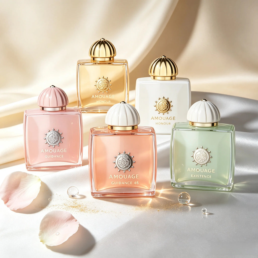 Amouage Unisex Eau De Parfum Collection, Guidance 46 Interlude Lilac Love, Woody‑Oriental Arabian Scent 100ml