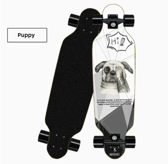 Korean Style Mini Dancing Four-Wheel Short Skateboard, Street Cruising Portable Commuter Skate Board for Adults Teenagers Boys