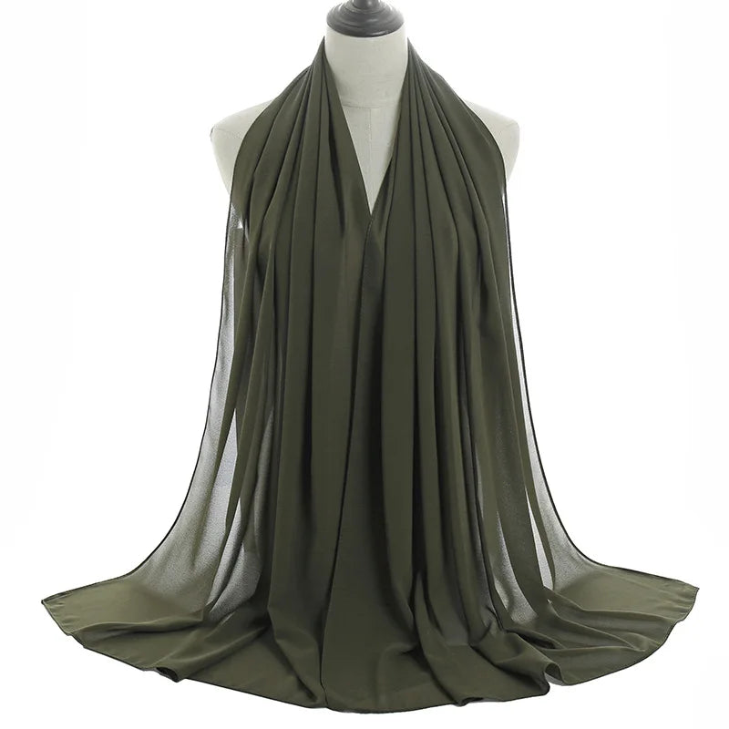 Ramadan Islamic Instant Bubble Chiffon Shawl Scarf Lady Head Wrap Women Hijabs Scarves Bufandas Muslim Veil Hijab Snood 180*70cm