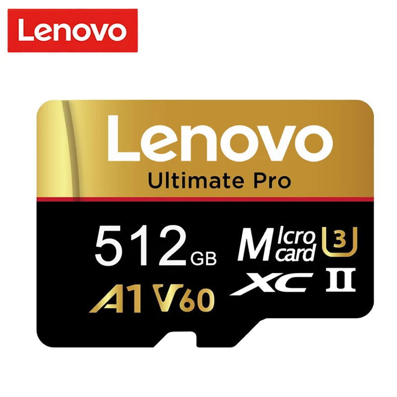 Lenovo Original Class 10 UHS-II Micro SD Card 1TB High Speed A1 V60 Stable Performance TF Flash Cards for Phone Camera Drone
