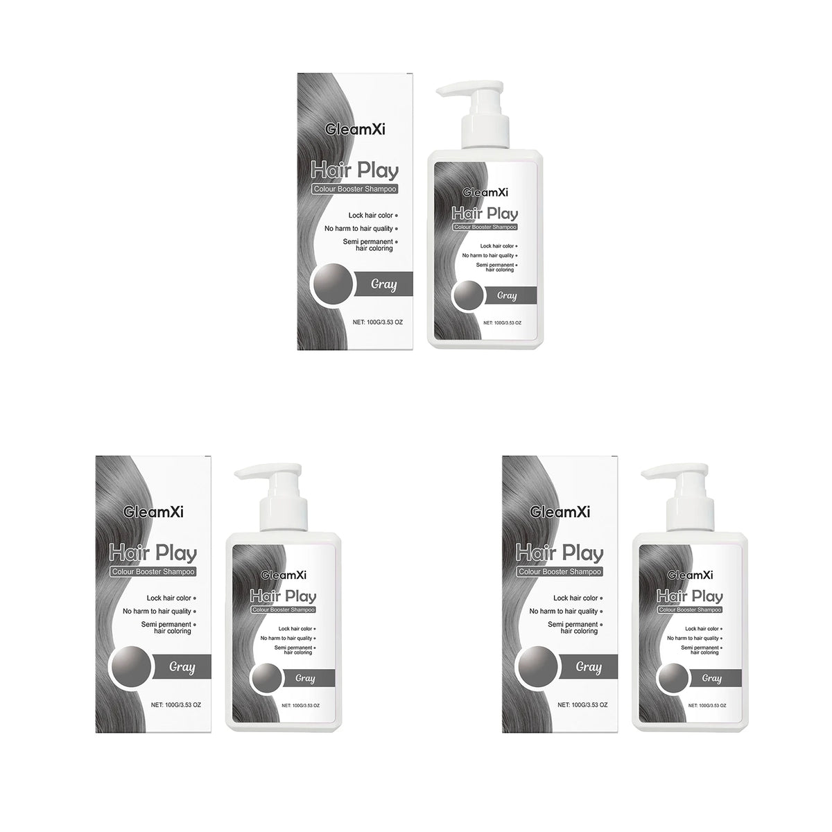 100g Hair Dyeing Shampoo Color-Locking Fade Prevention Gentle Cleansing Nourishing Smoothing Gray Color Fixing Hair Dye Shampoo