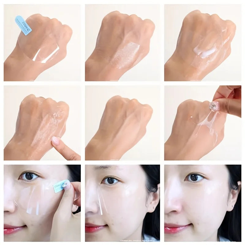 30pcs Outdoor Invisible Makeup Patches Ultra thin Invisible Facial Training Patches Cuttable Full Face Makeup Application