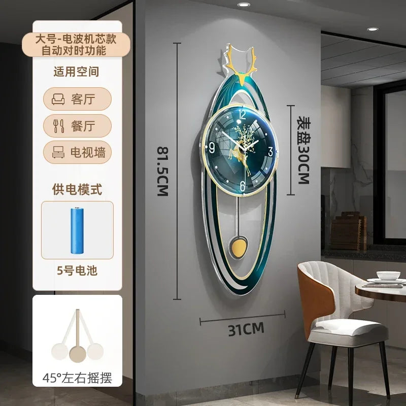 Aesthetic Bathroom Wall Watch Metal Art Bedrooms Korean Luxury Digital Clock Wall Modern Relogio De Parede Room Decorations
