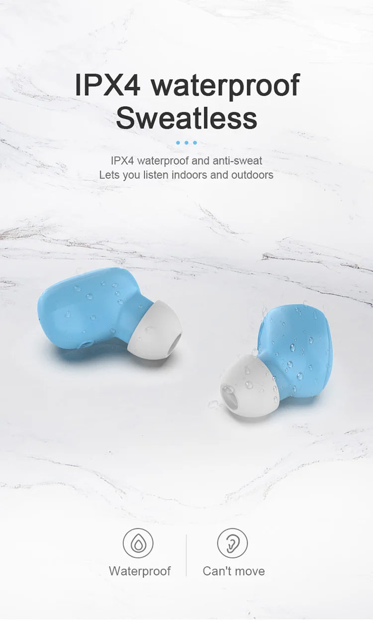 A6S TWS Wireless Bluetooth 5.1 Earbuds LED Digital Display Touch Control Earphone Mic Waterproof Sport Headset For Xiaomi Huawei