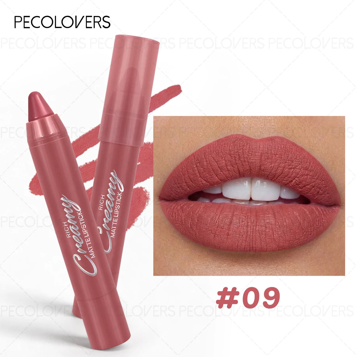 1PC Smooth Lip Glaze,Waterproof, Moisturizing Matte Lipstick Pen,Perfect for Party & Stage Makeup