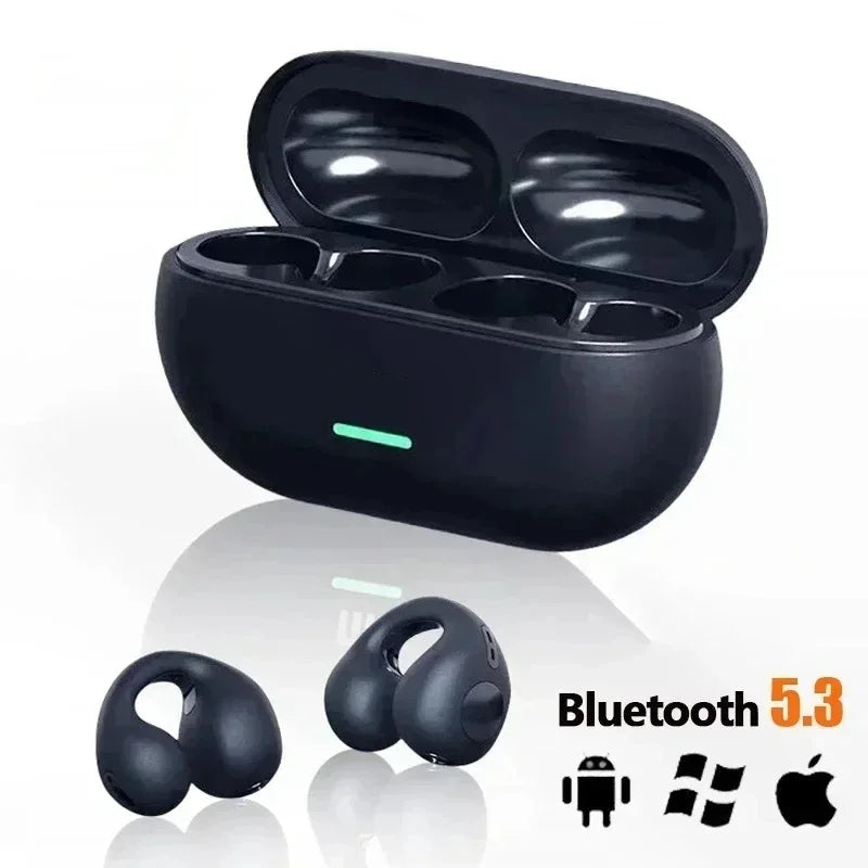 Original BT12 Wireless Bluetooth Earphones Sound Earcuffs TWS Ear Hook Headset Sport Earbuds For Phone Game Headphones With Mic