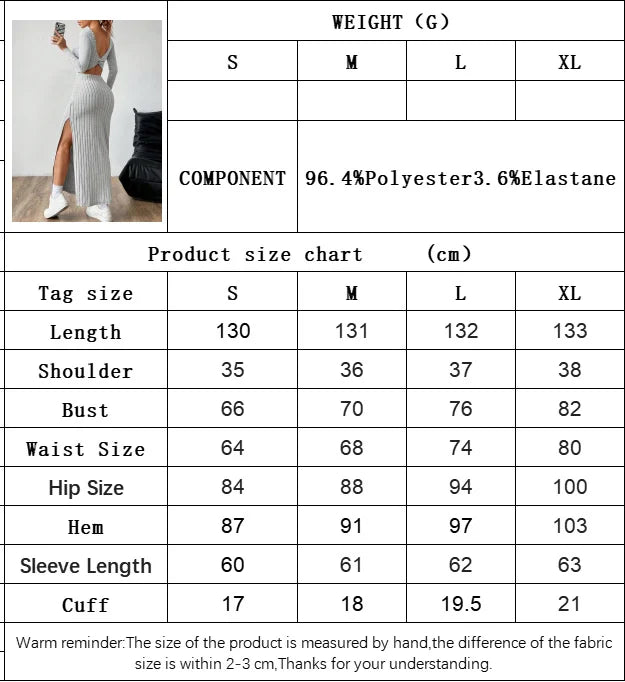 Women's Knitting Dress 2026 Spring Autumn Long Dress Minimalist Elegant Square Neck Backless Design Long Sleeve Midi Dress