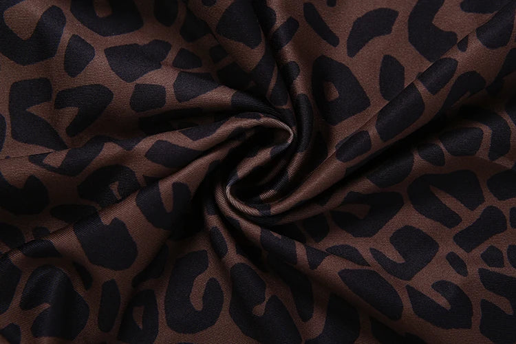 Weird Puss Sexy Leopard Print Romper Women Hottie Trend Halter Backless Bandages Sleeveless Fashion Midnight Street Playsuits