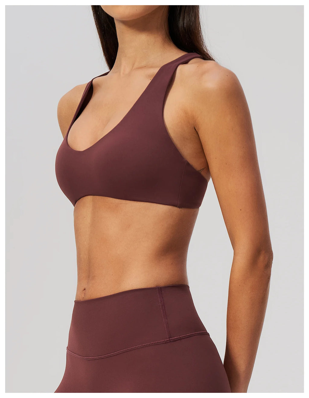 NCLAGEN Sport Bras Women High Support Fitness Underwear Back Cross Gym Clothes Training Solid Yoga Top Pilates Workout Tank