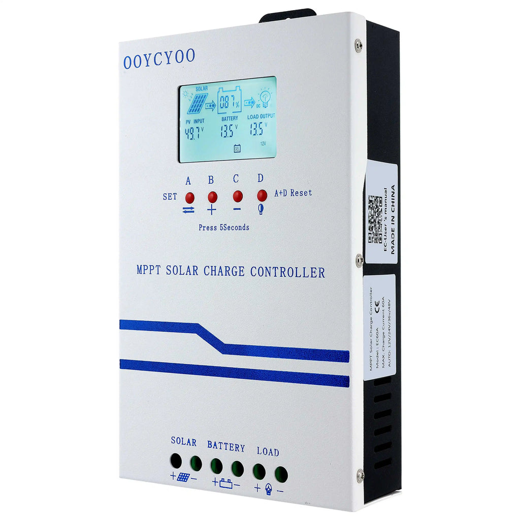 100V INPUT 48V12V24V60A solar controller MPPT wide voltage input photovoltaic power generation charging controller host