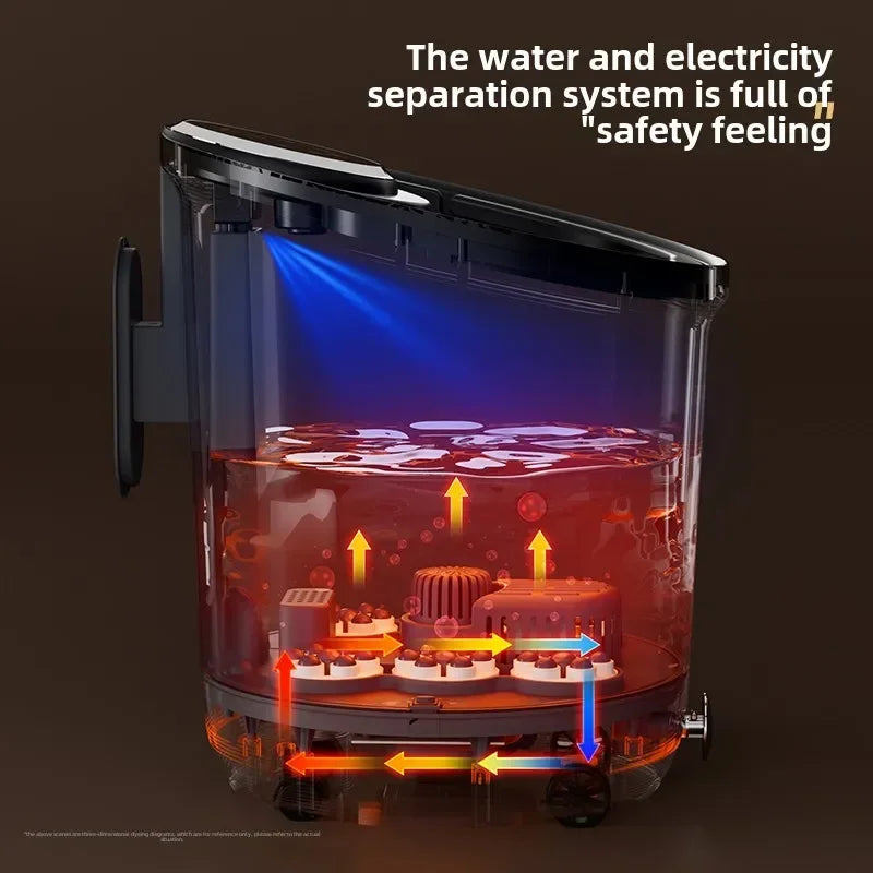 Fully Automatic Constant Temp Massage Foot Bath Tub Household Relax Foot Soak Basin