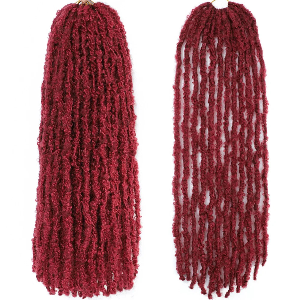12 14 18 24 36 Inches Distressed Butterfly Locs Crochet Hair Faux Locs Crochet Braids Messy Soft Locs Braiding Hair Extensions