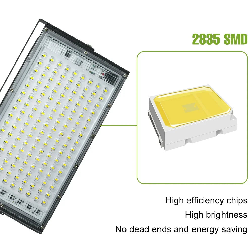 200W Outdoor LED Floodlight Super Bright 220V Waterproof Street Lamps Garden Backyard Commercia Exterior Wall Mount Lighting