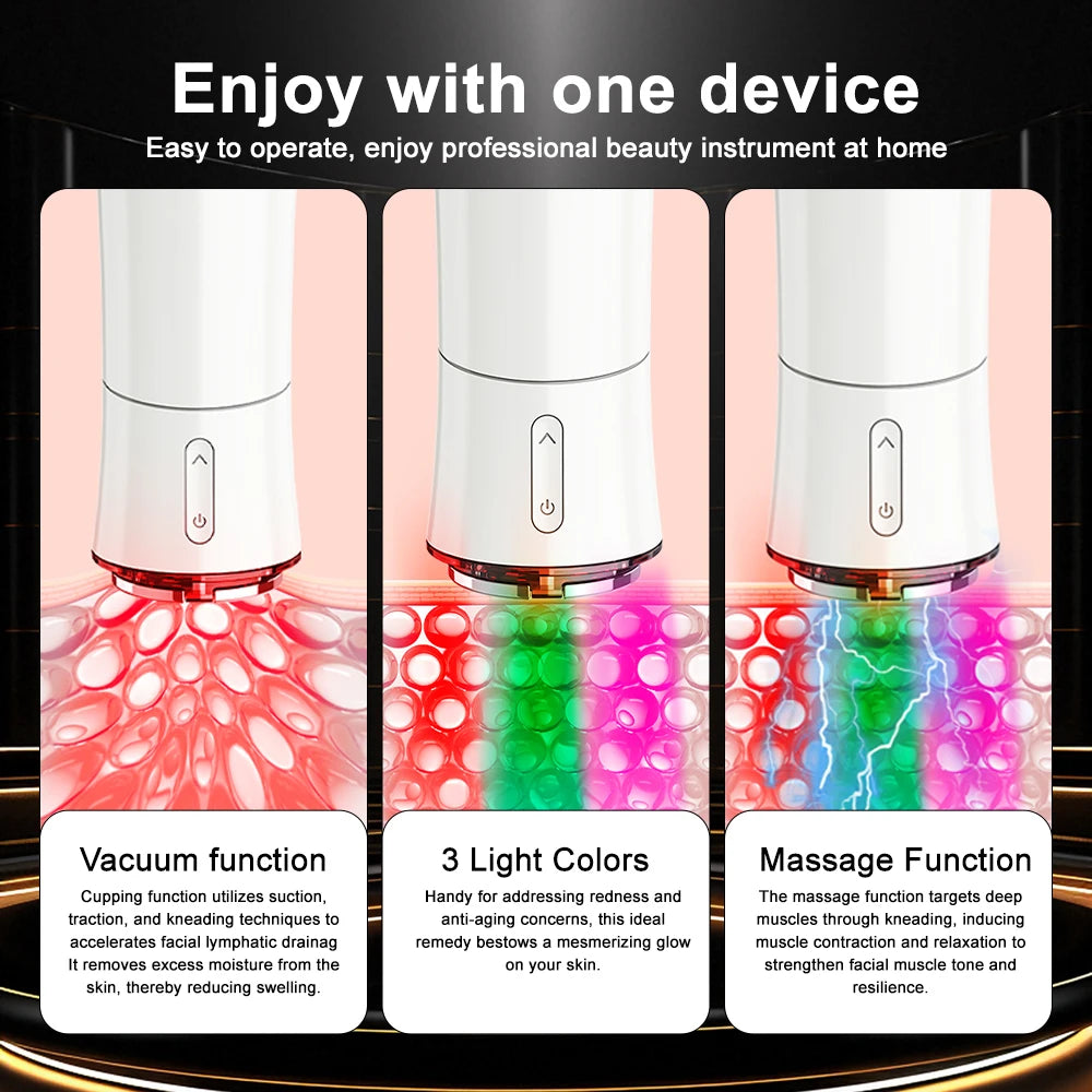 Multifunctional Face Massager Microcurrents Facials Beauty Device Electric Faces Lifting Machine Red Light Skin Beauty Equipment