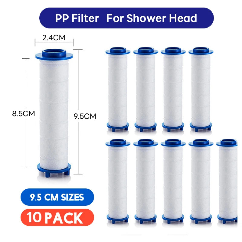 3/5/10 Pcs Shower Head Filter,Replacement Shower Head Cotton Filter Set Water Purification,Bathroom Accessories