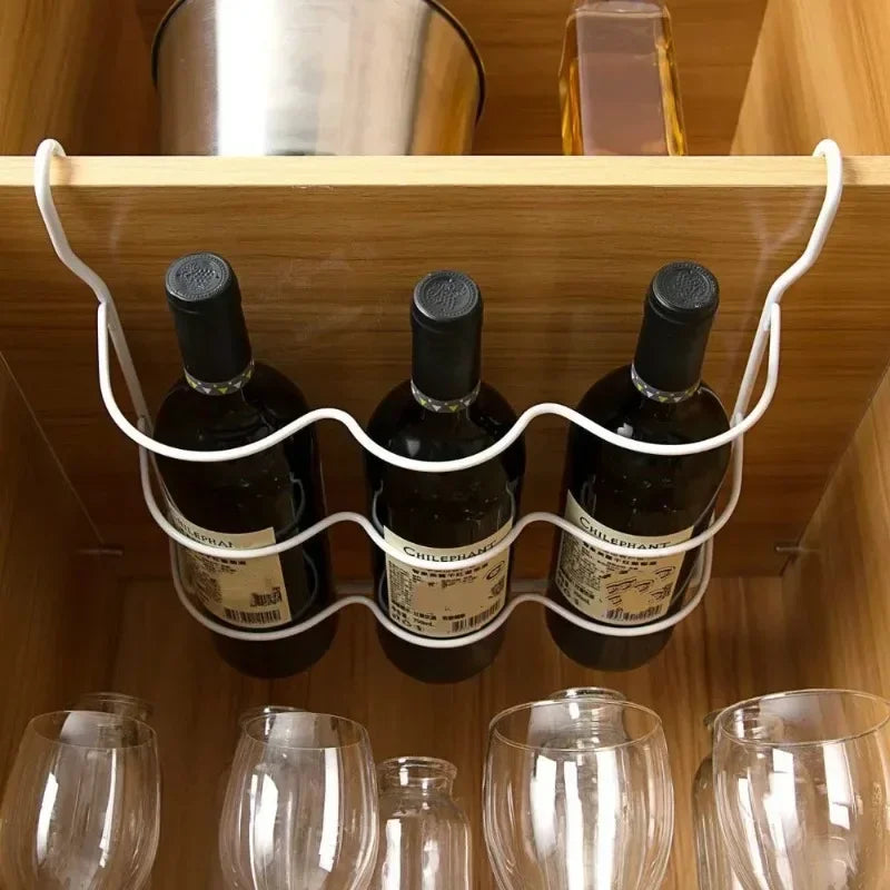 Household Convenience Small Tools Refrigerator Organizer Rack Inside Shelf Beer Wine Bottle Holder Rack Kitchen Storage Shelves