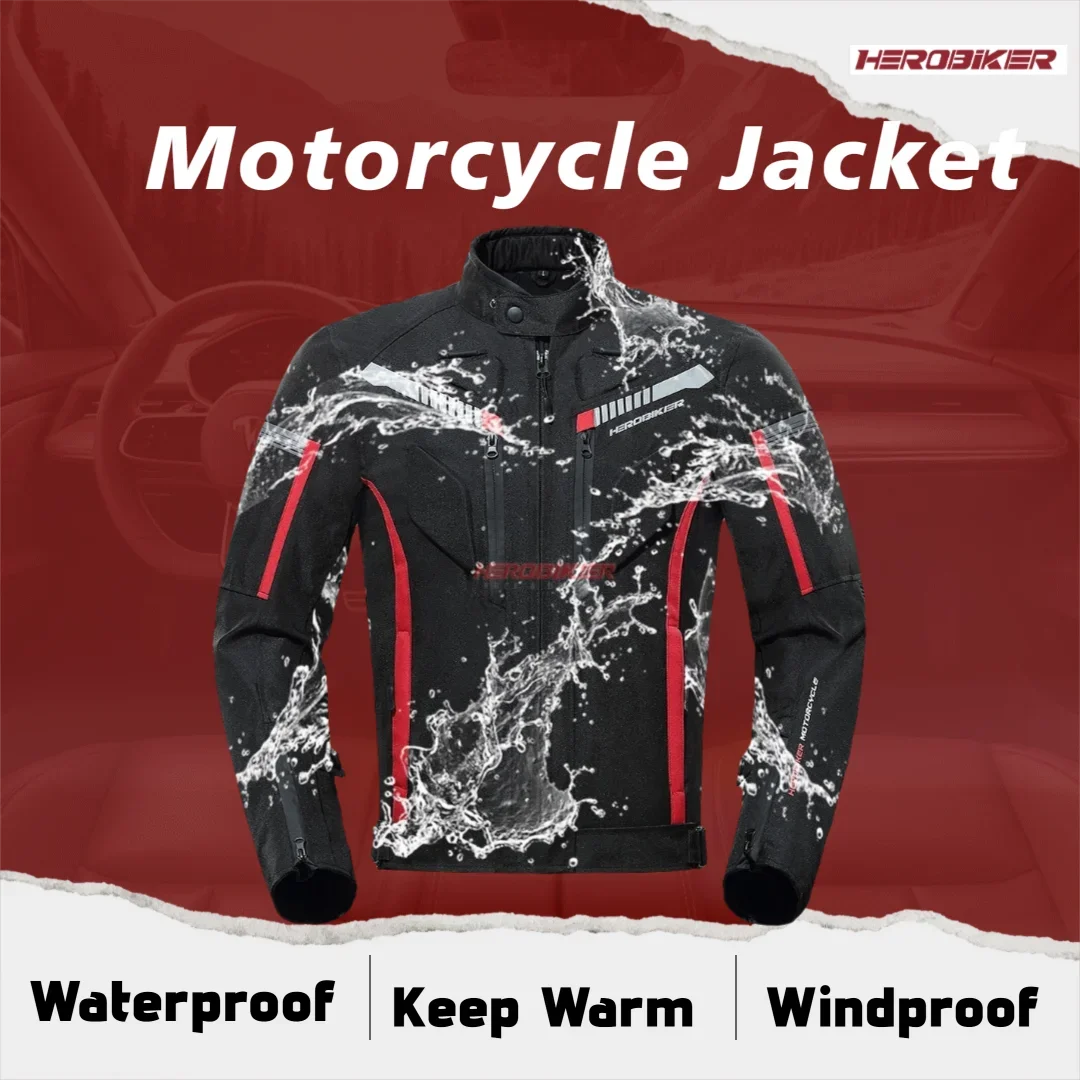 Motorcycle Jacket Waterproof Winter Warm Top