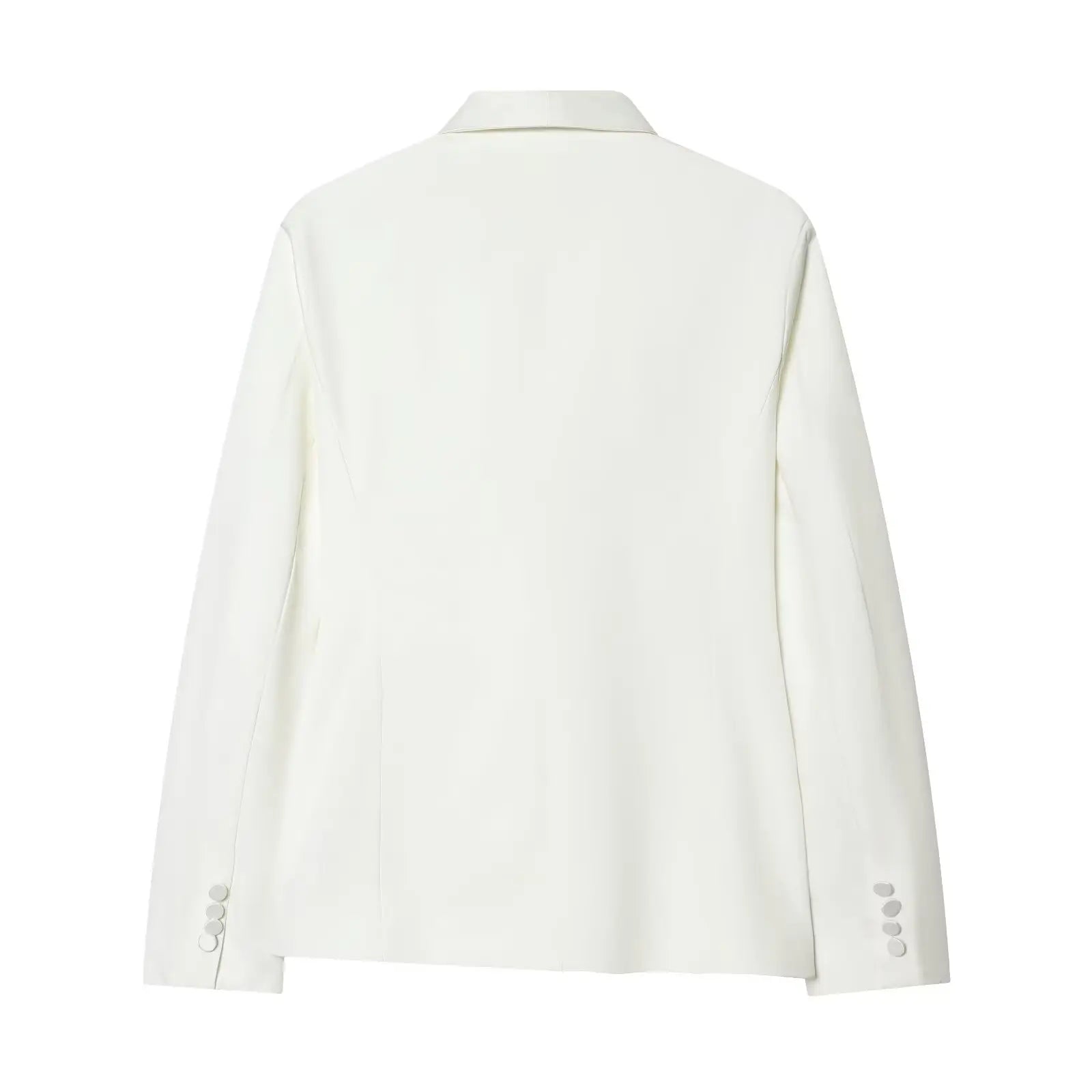 HH 2026 Women New Fashion Solid 2-Piece Set Single Button Long Sleeve Blazer Jacket+High Waist Zipper Pockets Solid Long Pants