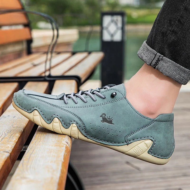 Men Casual Sneaker Leather Shoes for Men Luxury Brand Men Shoes Fashion Moccasins Man Sports Walking Footwear Motorcycle Shoes