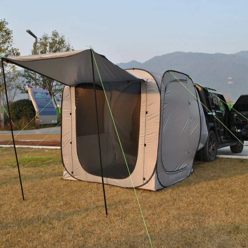 Car Tent trailer Tent, Car Tailgate Tent,Pop Up Car Rear Tent, SUV Tents Car Tents for Campers Multipurpose Truck Tent