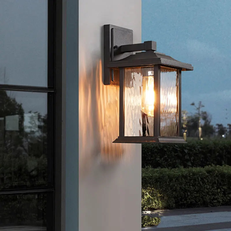 Outdoor Retro Waterproof Wall Lamps for Villa Corridor Garden Aluminum Exterior Wall Garden Walkway Decor Lighting