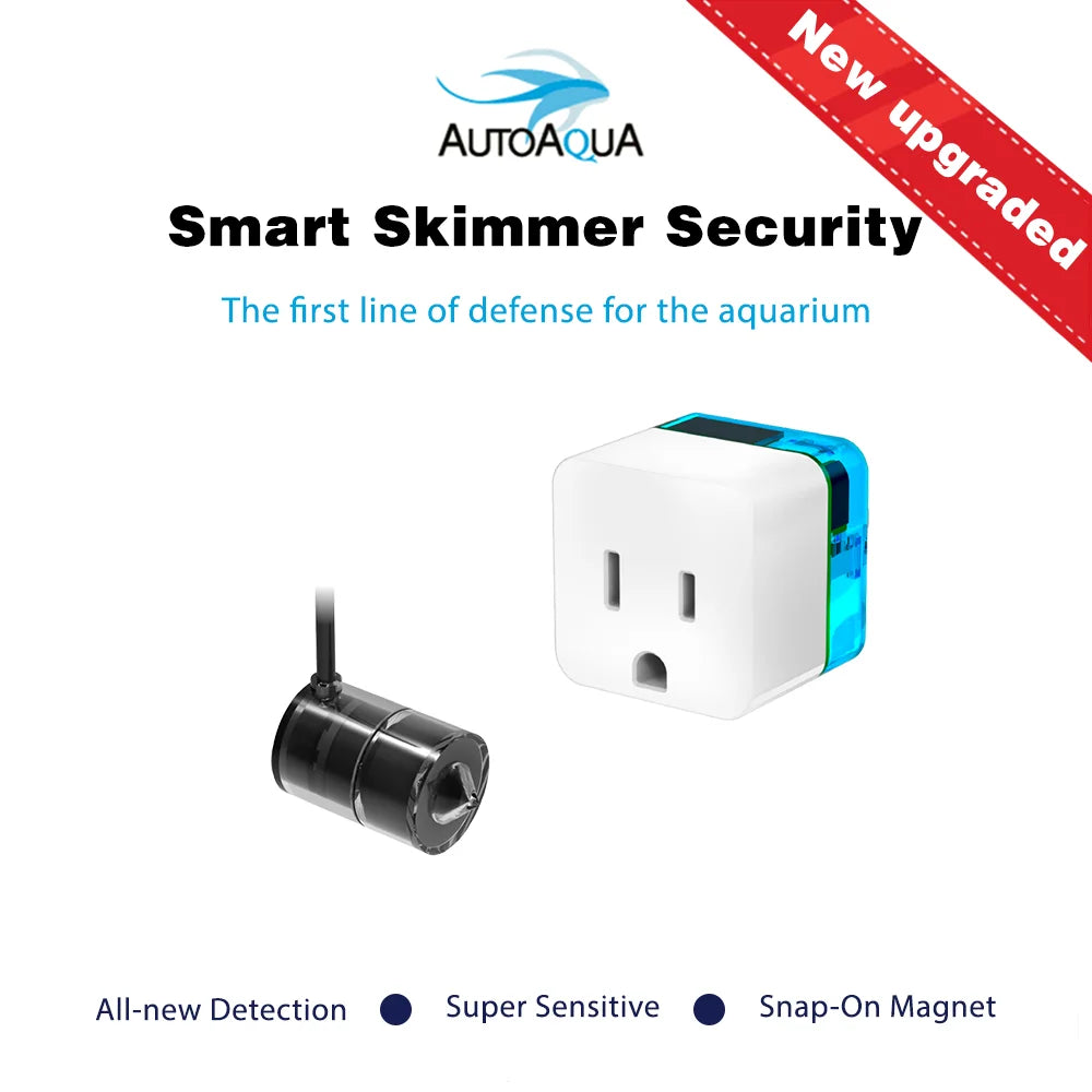 AUTOAQUA Smart Protein Skimmer Security Aquarium Auto Optical Sensor Instant Safety Alarm Patented Marine Freshwater Saltwater